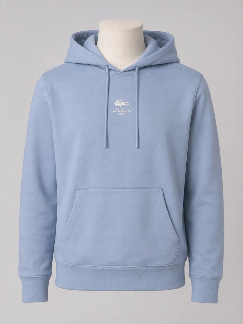 NEW Lacoste Unisex Light Blue Crocodile Graphic Print Hoodie - XS